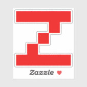 Rode Pixel Z Letter Sticker (Vel)