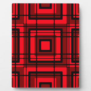 Rode Plaid Fotoplaat