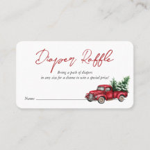 Rode Plaid Rode Vrachtwagen Luier Raffle Behuizing