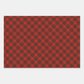 Rode Plaid Trio Inpakpapier Vel (Voorkant 2)