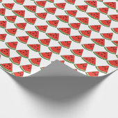 Rode plakjes watermeloen cadeaupapier (Hoek)