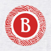 Rode plakkaatlabels labels (Design 2)