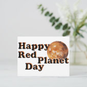Rode Planeet Dag Briefkaart (Staand voorkant)