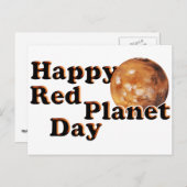 Rode Planeet Dag Briefkaart (Voorkant / Achterkant)