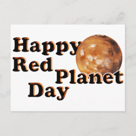 Rode Planeet Dag Briefkaart