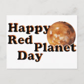 Rode Planeet Dag Briefkaart (Voorkant)