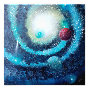 Rode Planeet Foto Afdruk