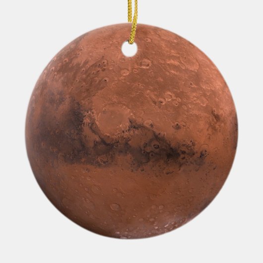 Rode planeet Mars Keramisch Ornament (Voorkant)