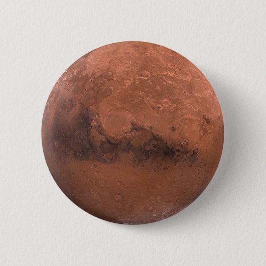 Rode planeet Mars Ronde Button 5,7 Cm (Voorkant)