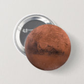 Rode planeet Mars Ronde Button 5,7 Cm (Voorkant /achterkant)