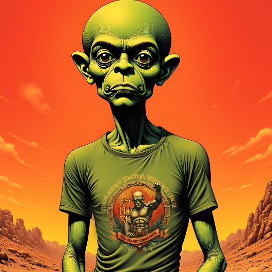 Rode Planeet Weerstand T-shirt