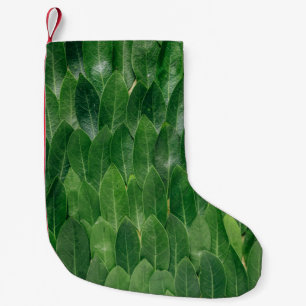 Rode plant bladeren kleine kerstsok