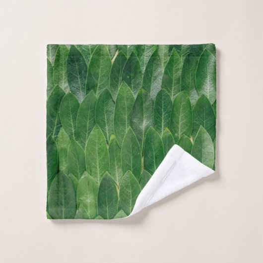 Rode plant bladeren washandje (Wasdoekje)