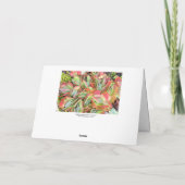 Rode Plant Succulerend Wenskaart Kaart (Achterkant)