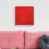 Rode Plein (Olie, Stijl: 2) Canvas Afdruk (Insitu (Woonkamer))