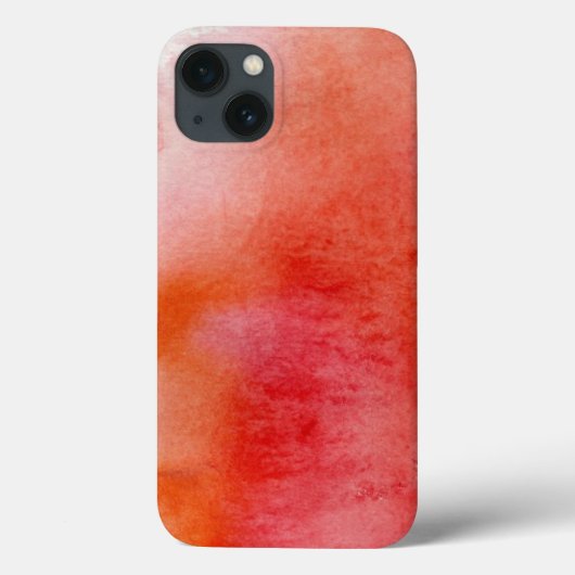 Rode plek, waterverf abstracte hand geschilderd Case-Mate iPhone case (Achterkant)