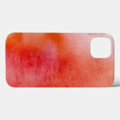 Rode plek, waterverf abstracte hand geschilderd Case-Mate iPhone case (Achterkant (horizontaal))