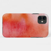Rode plek, waterverf abstracte hand geschilderd Case-Mate iPhone case (Achterkant (horizontaal))