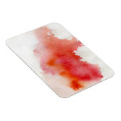 Rode plek, waterverf abstracte hand geschilderd magneet (Rechterzijde)