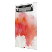 Rode plek, waterverf abstracte hand geschilderd mini klembord (Angled2)