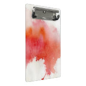 Rode plek, waterverf abstracte hand geschilderd mini klembord (Schuin)