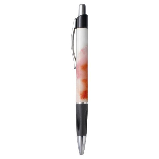 Rode plek, waterverf abstracte hand geschilderd pen (Top (Verticaal))
