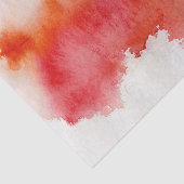 Rode plek, waterverf abstracte hand geschilderd tissuepapier (Detail)