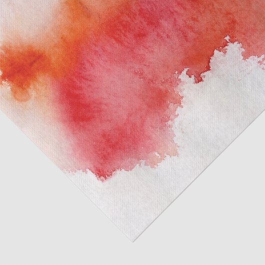 Rode plek, waterverf abstracte hand geschilderd tissuepapier (Detail)