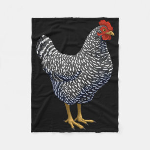 Rode Plymouth Rock Hen Kippenliefhebber Fleece Deken