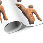 rode poedel cadeaupapier (Rol Hoek)