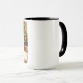 Rode Poedel Kerst Koffie Mok Cup (Voorkant rechts)