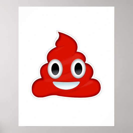 Rode Poep - - Poster (Voorkant)