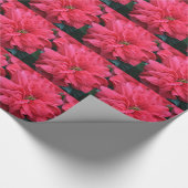 Rode Poinsettia Bloem Inpakpapier (Hoek)