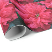 Rode Poinsettia Bloem Inpakpapier (Rol Hoek)