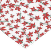 Rode poinsettia bloem Kerstpatroon Tafelkleed (Gekanteld)