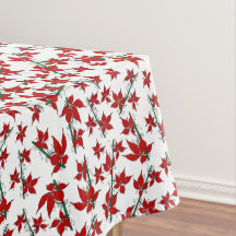 Rode poinsettia bloem Kerstpatroon