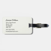 rode poinsettia elegante Waterverf bloemen Bagagelabel (Achterkant horizontaal)