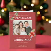 Rode Poinsettia Familie Foto Kerstmis
