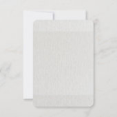 Rode Poinsettia Groene Bladeren Huwelijk RSVP Kaartje (Achterkant)