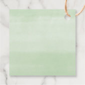 Rode Poinsettia Kerst baby shower Favor Labels (Achterkant)