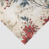  rode poinsettia kerst decoupage tissuepapier (Detail)