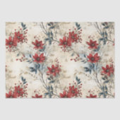  rode poinsettia kerst decoupage tissuepapier (Voorkant)