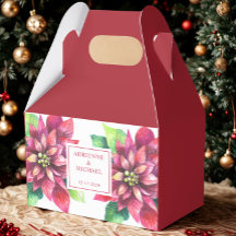 Rode Poinsettia Kerst Huwelijksfeest 