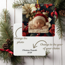 Rode Poinsettia Kerst Keepsake