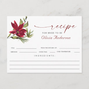 Rode Poinsettia Kerst Vrijgezellenfeest Recept Kaa Briefkaart