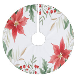 Rode Poinsettia Kerstvakantie Boomrok Kerstboom Rok