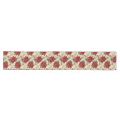 Rode Poinsettia Loper Waterverf Kerstaccent (Horizontaal)