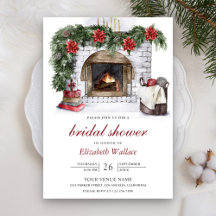Rode Poinsettia Open Haard Kerst Bruiloft Bridal S