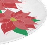 Rode Poinsettia prettige feestdagen (plural:) Snijplank (Hoek)