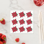 Rode Poinsettia Servetten (Insitu)